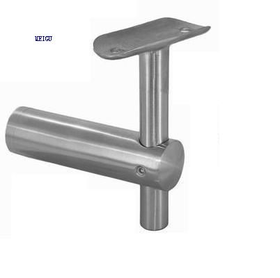 Fixed flat-round mount tube bracket